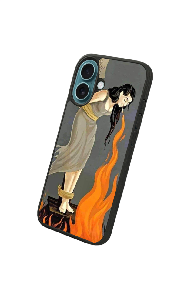 iPhone 16 Plus Uyumlu Kalp Love Tasarımlı Glossy Premium Kılıf