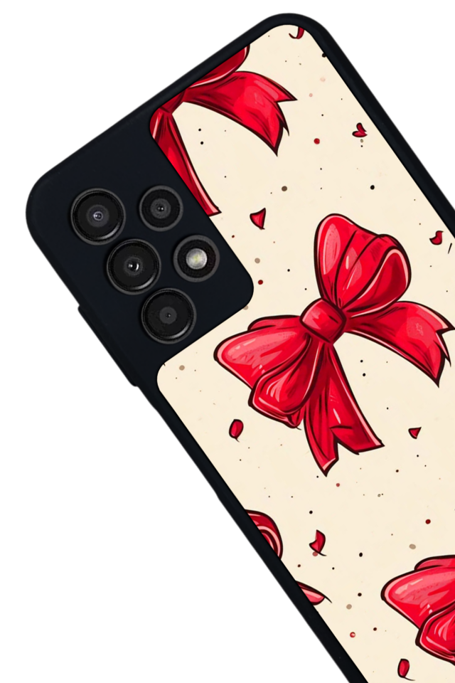Samsung Galaxy A23 Uyumlu Kurdele Tasarımlı Glossy Premium Kılıf