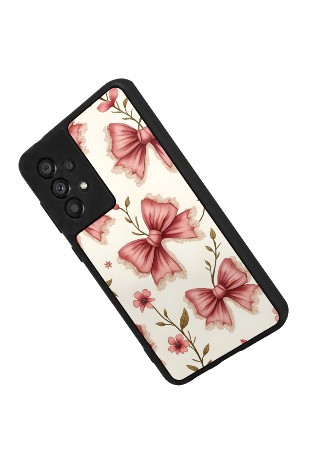 Samsung Galaxy A73 Uyumlu Kurdele Tasarımlı Glossy Premium Kılıf