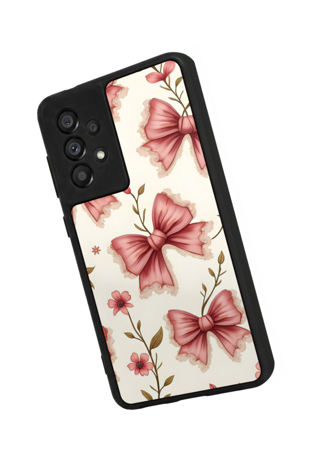 Samsung Galaxy A73 Uyumlu Kurdele Tasarımlı Glossy Premium Kılıf