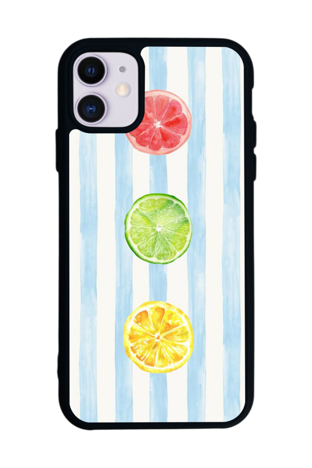 iPhone 11 Uyumlu Limon Tasarımlı Glossy Premium Kılıf