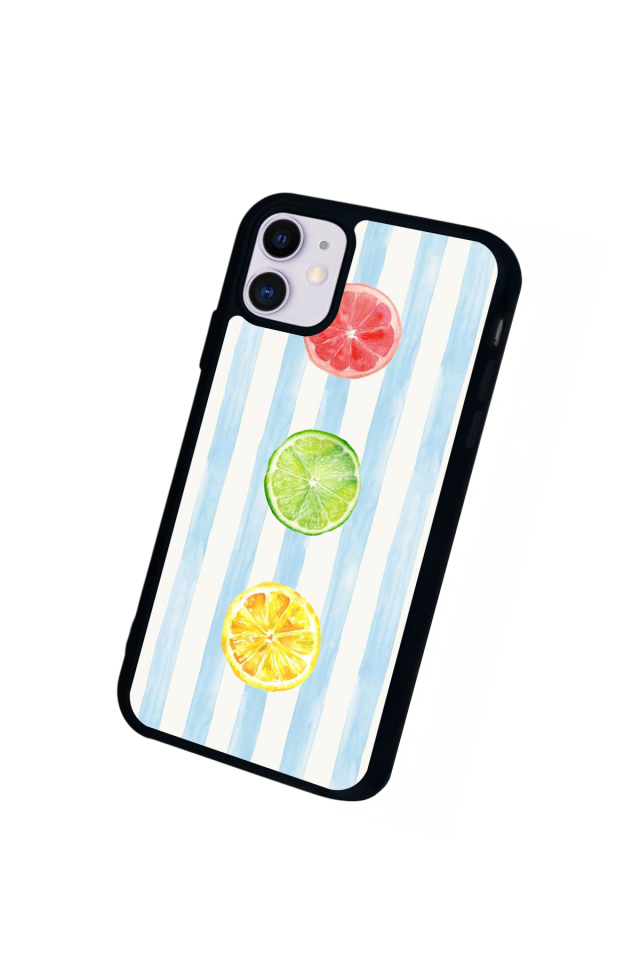 iPhone 11 Uyumlu Limon Tasarımlı Glossy Premium Kılıf