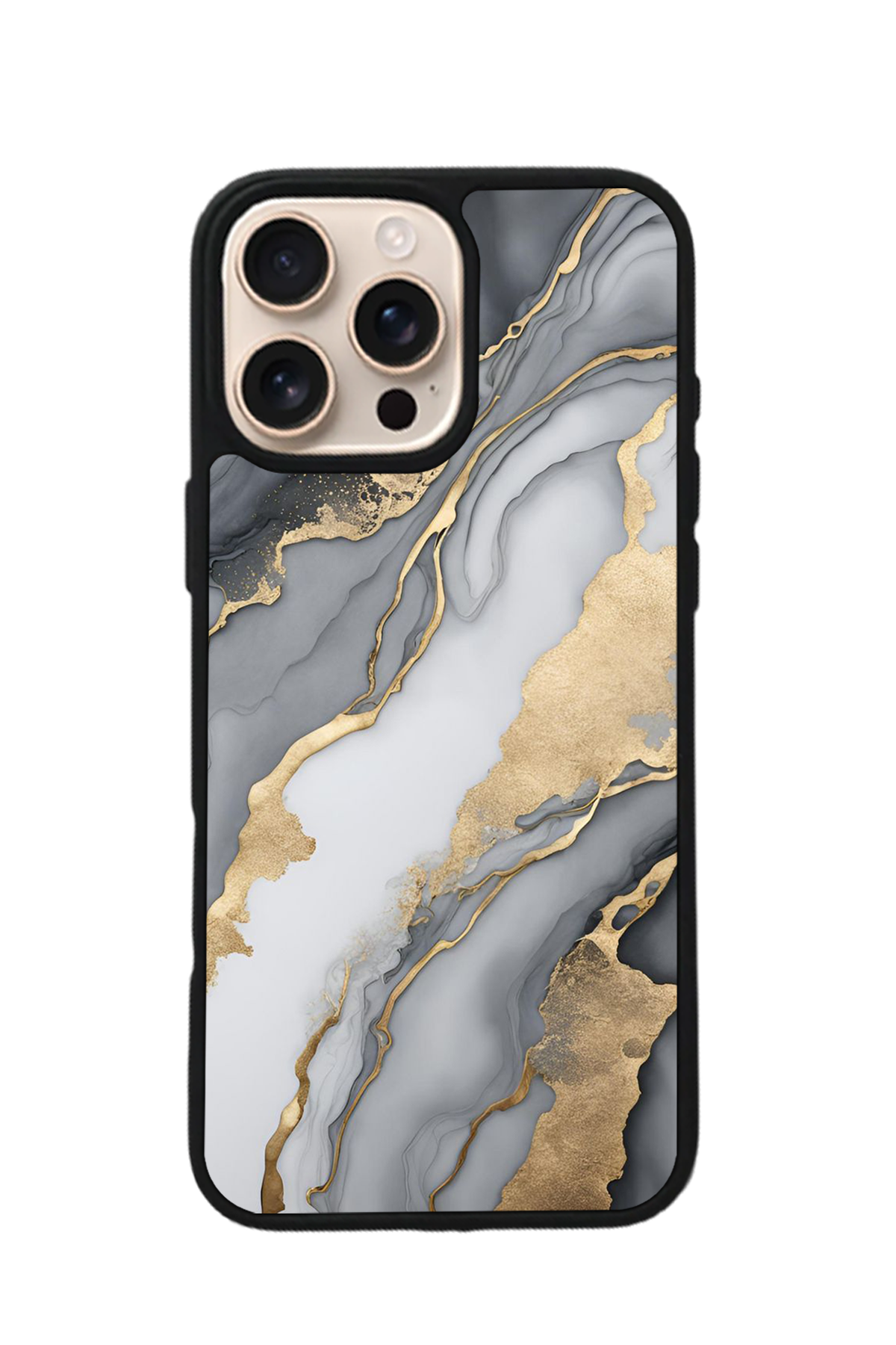 iPhone 14 Pro Max Uyumlu Mermer Marble Tasarımlı Glossy Premium Kılıf