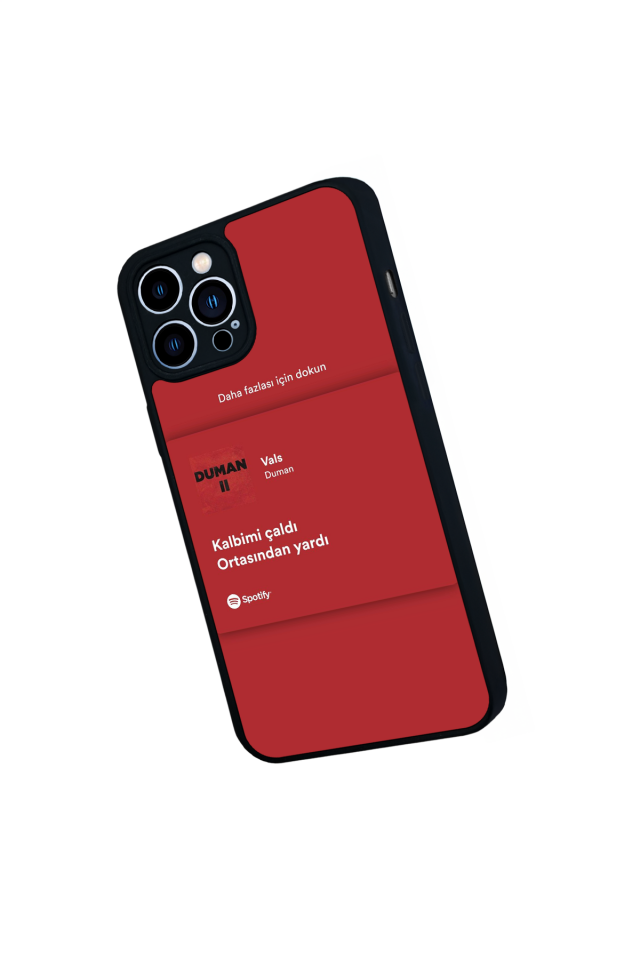 iPhone 13 Pro Max Uyumlu Sarki Sozleri Tasarımlı Glossy Premium Kılıf