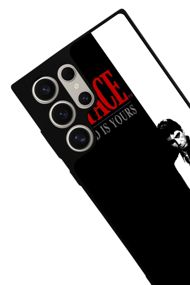 Samsung Galaxy S23 Ultra Uyumlu Scarface Tasarımlı Glossy Premium Kılıf