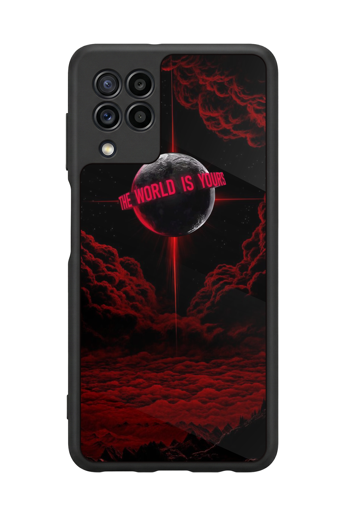 Samsung Galaxy M22 Uyumlu Scarface Tasarımlı Glossy Premium Kılıf