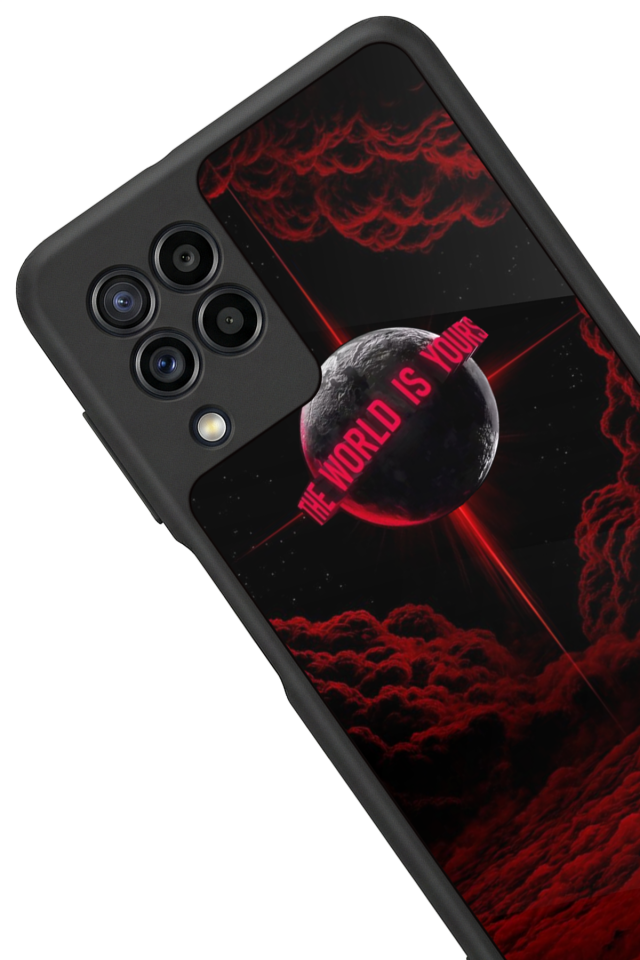 Samsung Galaxy M22 Uyumlu Scarface Tasarımlı Glossy Premium Kılıf