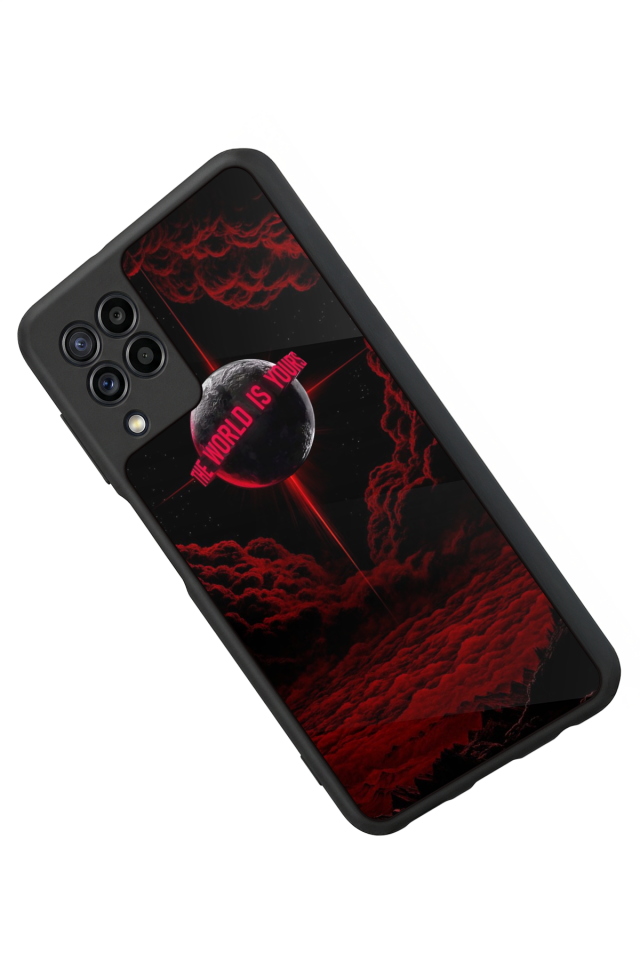 Samsung Galaxy M22 Uyumlu Scarface Tasarımlı Glossy Premium Kılıf