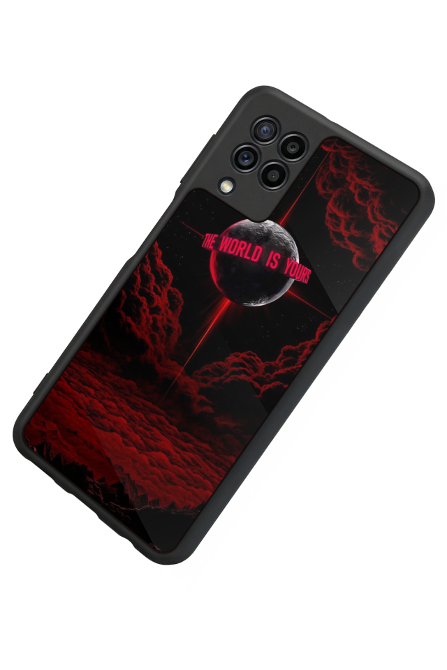 Samsung Galaxy M22 Uyumlu Scarface Tasarımlı Glossy Premium Kılıf