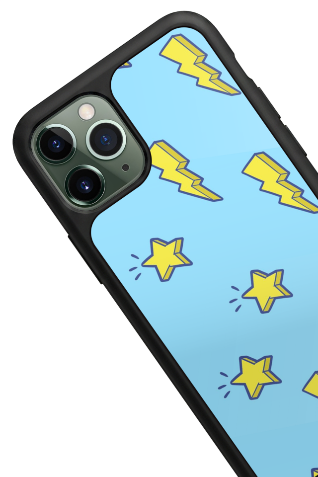 iPhone 11 Pro Uyumlu Simsek Tasarımlı Glossy Premium Kılıf