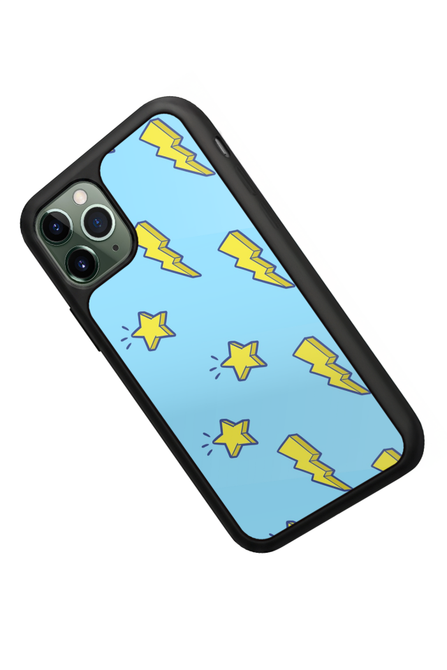 iPhone 11 Pro Uyumlu Simsek Tasarımlı Glossy Premium Kılıf