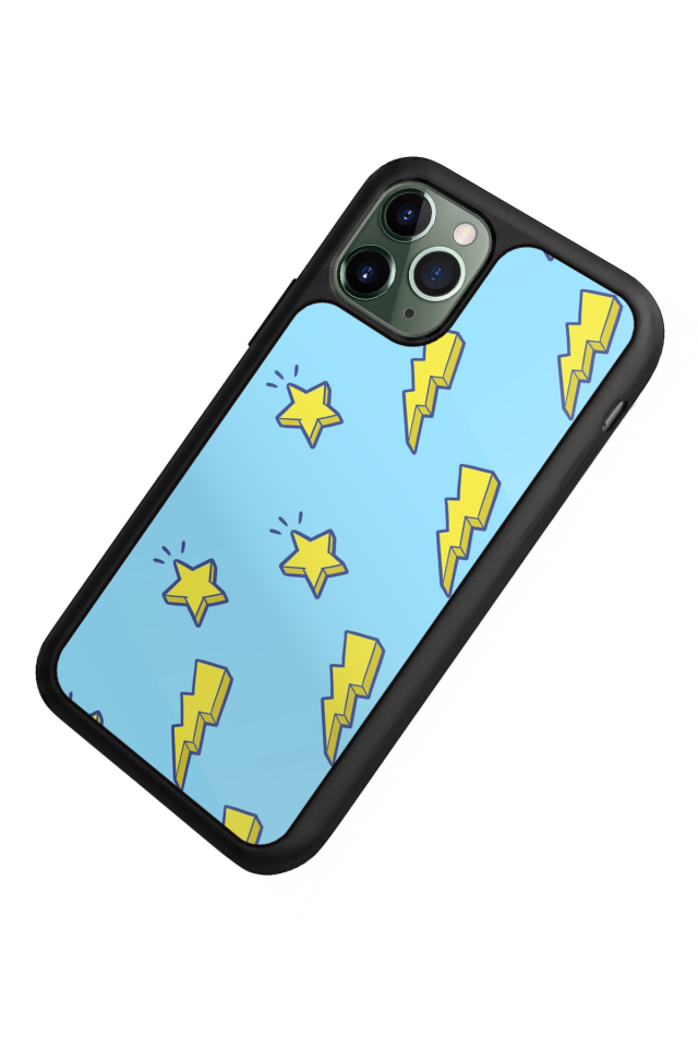 iPhone 11 Pro Uyumlu Simsek Tasarımlı Glossy Premium Kılıf