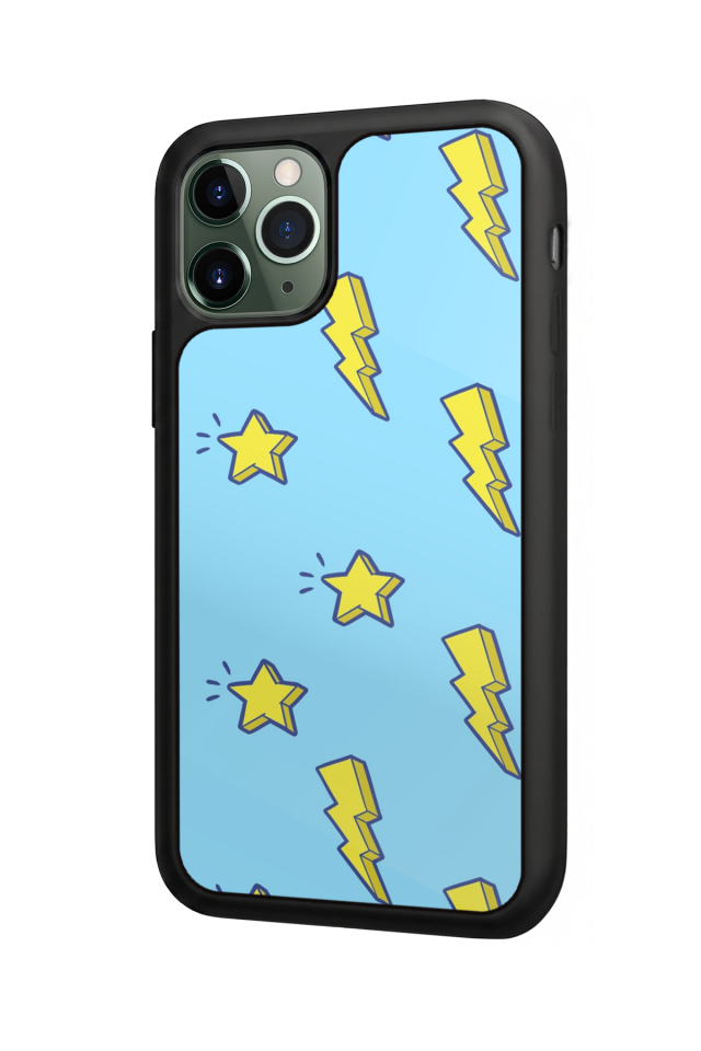 iPhone 11 Pro Uyumlu Simsek Tasarımlı Glossy Premium Kılıf