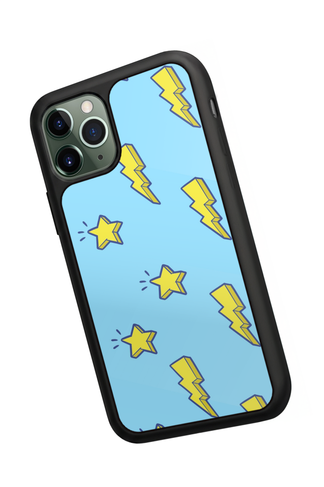 iPhone 11 Pro Uyumlu Simsek Tasarımlı Glossy Premium Kılıf