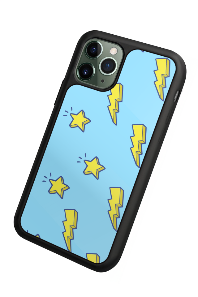 iPhone 11 Pro Uyumlu Simsek Tasarımlı Glossy Premium Kılıf