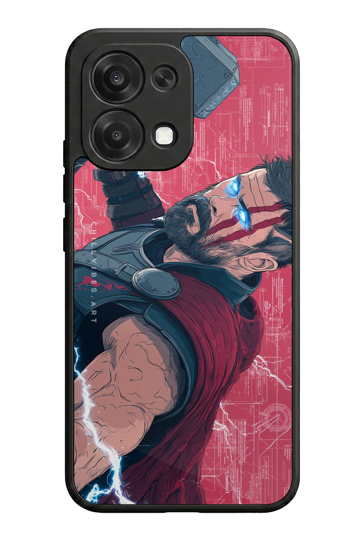 Oppo A6 Pro Uyumlu Thor Tasarımlı Glossy Premium Kılıf