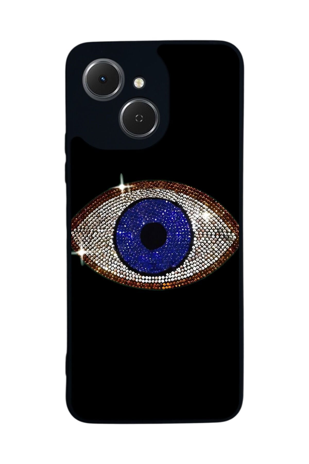 Tecno Spark 40C Uyumlu Nazar Tasarımlı Glossy Premium Kılıf