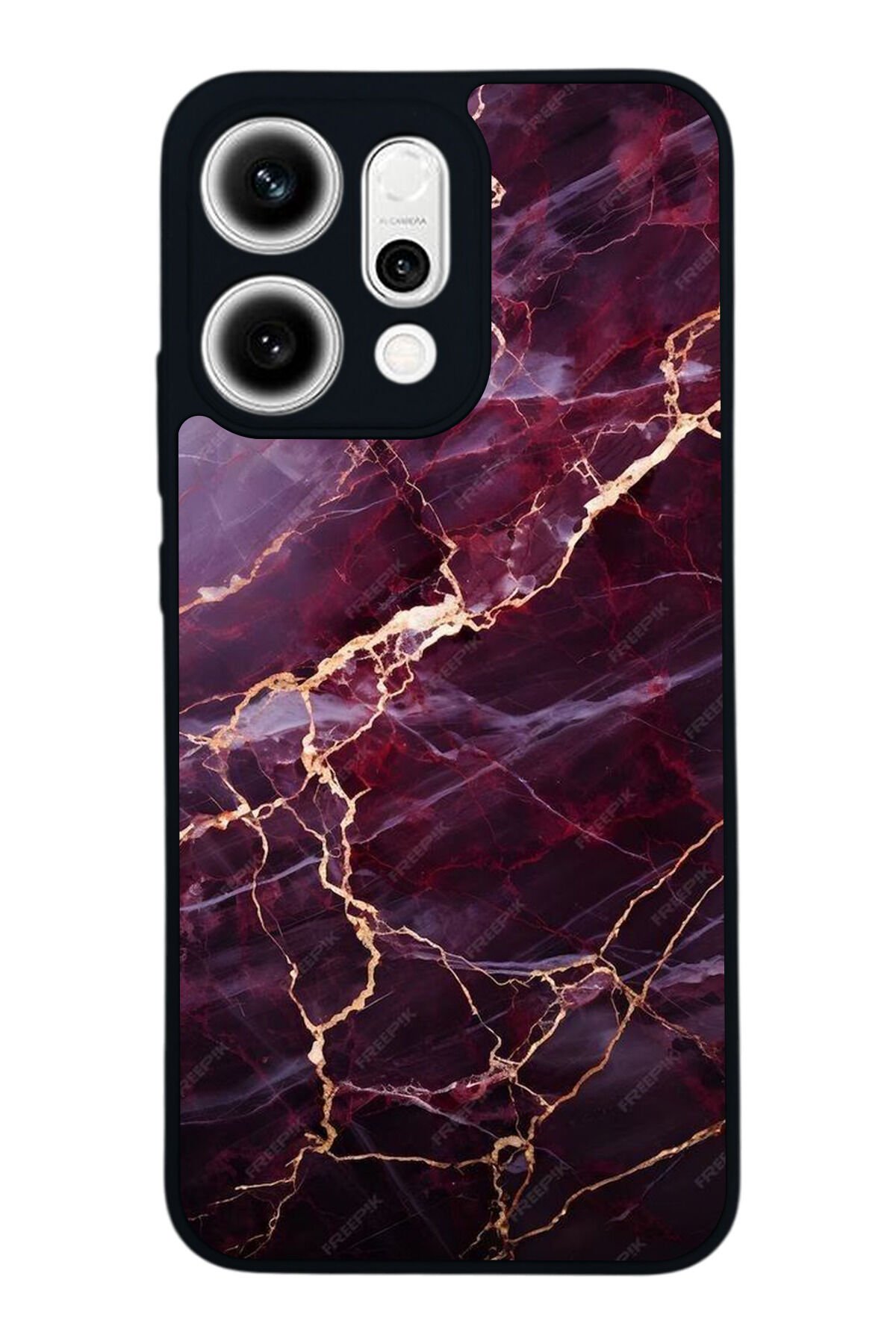 Oppo Reno 14 Uyumlu Mermer Marble Tasarımlı Glossy Premium Kılıf