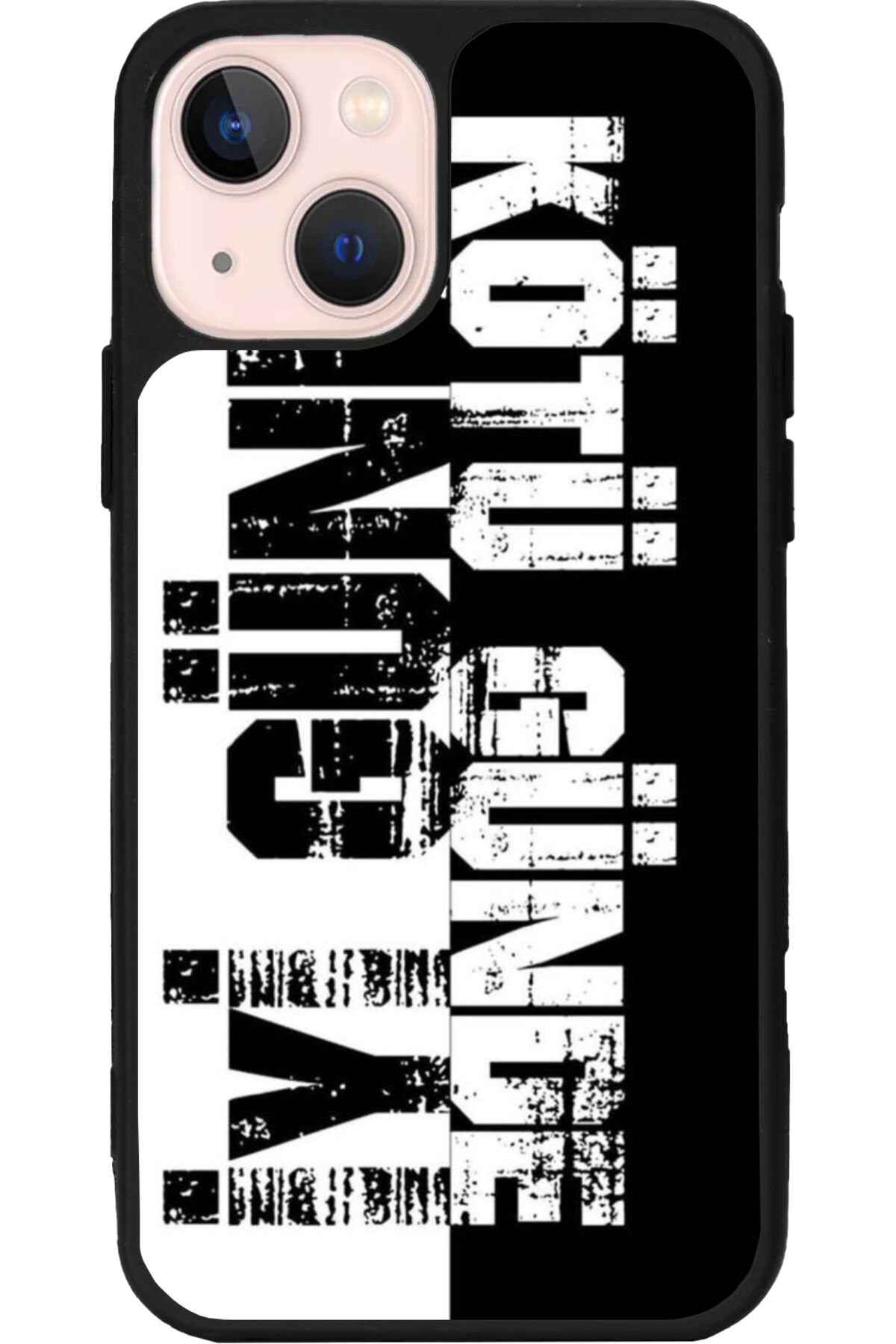 iPhone 13 Mat Siyah Uyumlu Kılıf – Yumuşak Silikon, Koruyucu, Şok Emici Kapak