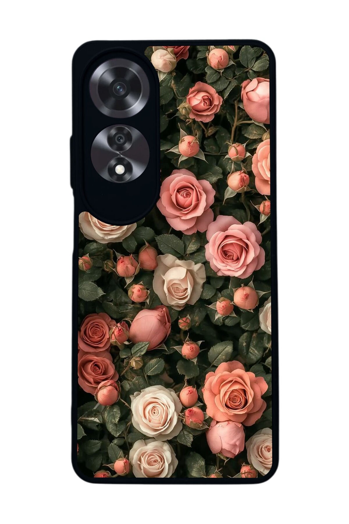 Oppo A60 Mat Siyah uyumlu Kılıf – Yumuşak Silikon, Koruyucu, Şok Emici Kapak
