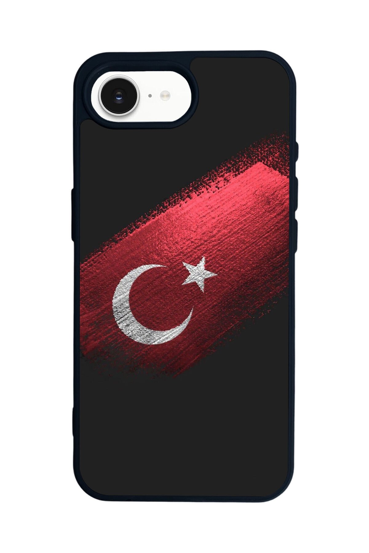 iPhone 16E Uyumlu Türk Bayragi Tasarımlı Glossy Premium Kılıf
