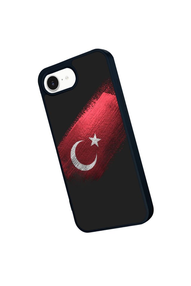 iPhone 16E Uyumlu Türk Bayragi Tasarımlı Glossy Premium Kılıf