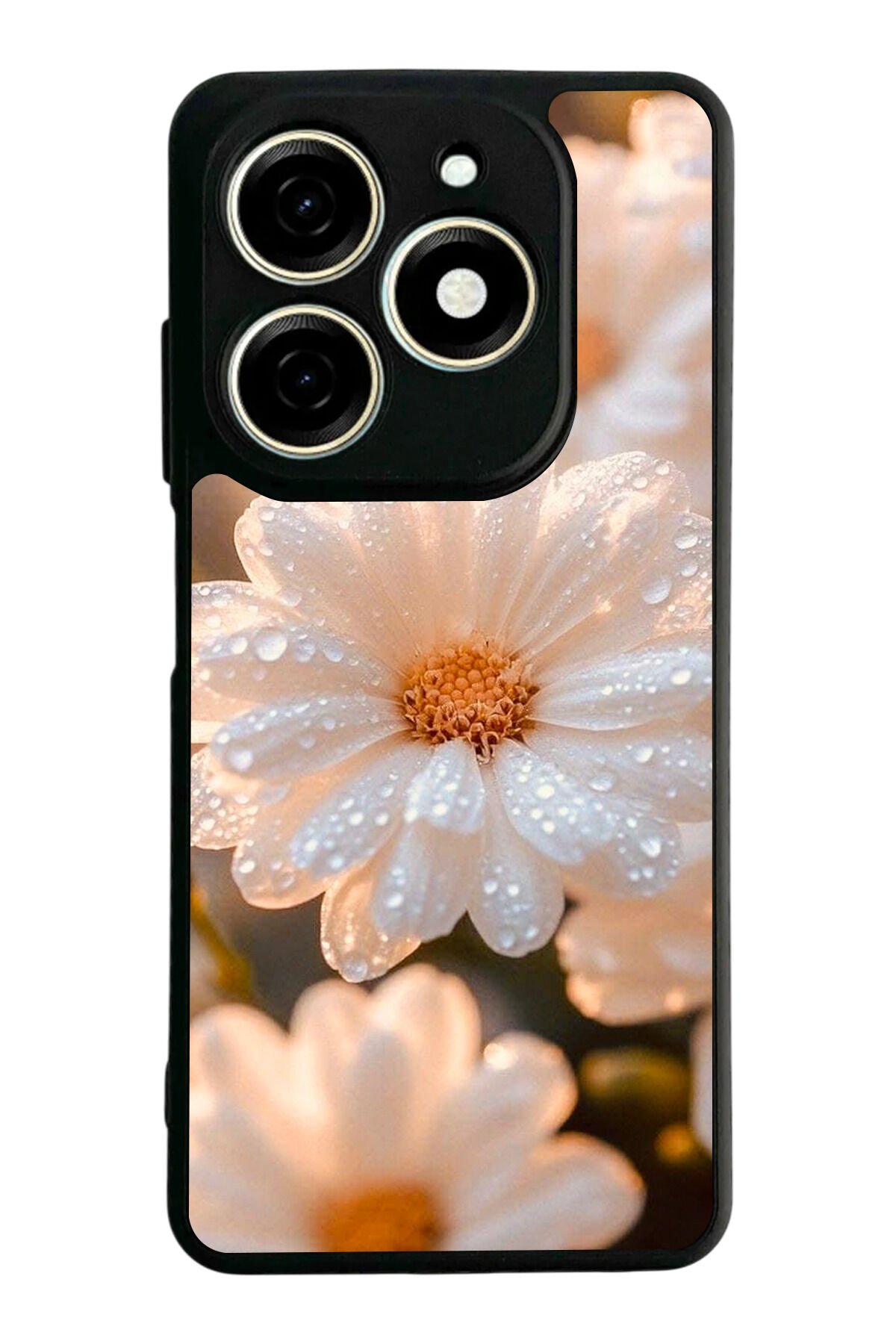 Infınıx Smart 8 Pro Uyumlu Cicek Tasarımlı Glossy Premium Kılıf