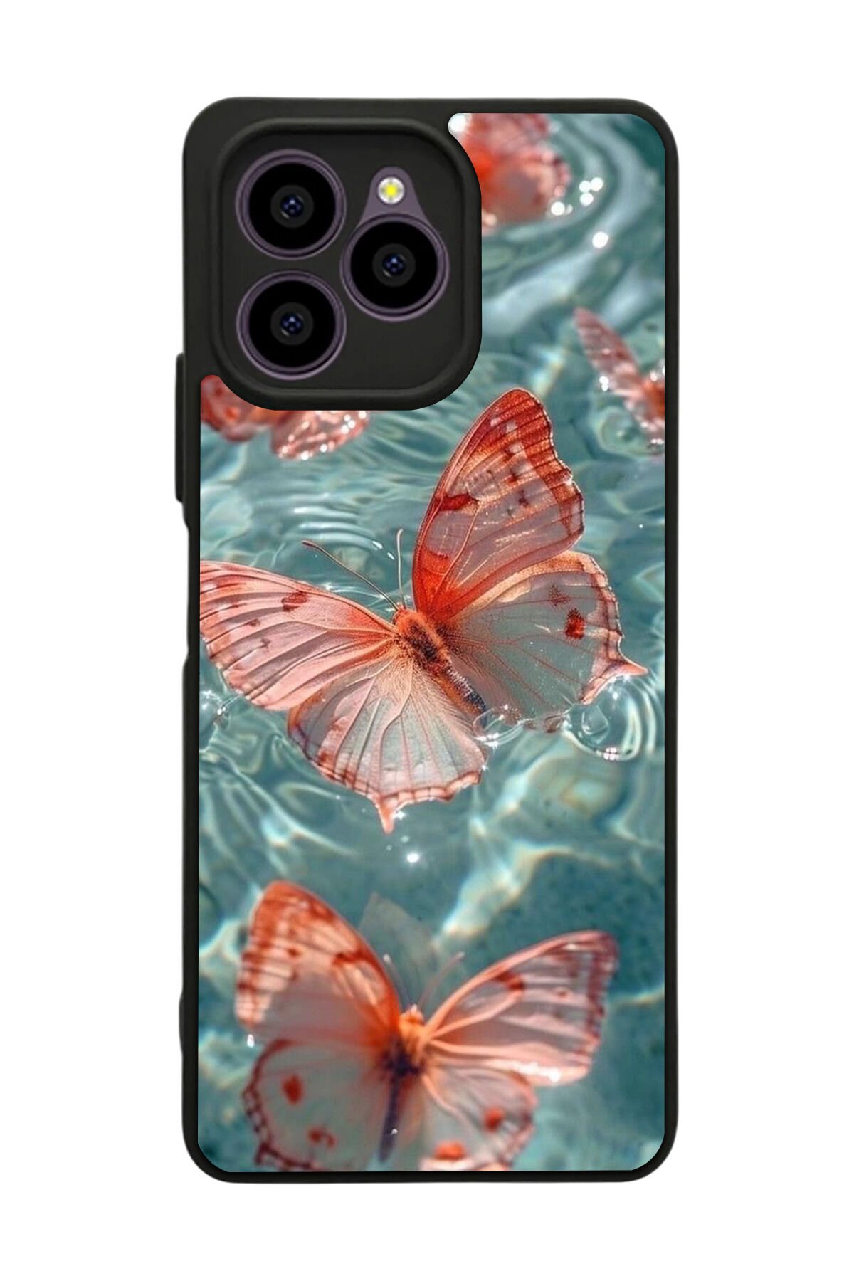 Omix X6 Uyumlu Kelebek Tasarımlı Glossy Premium Kılıf