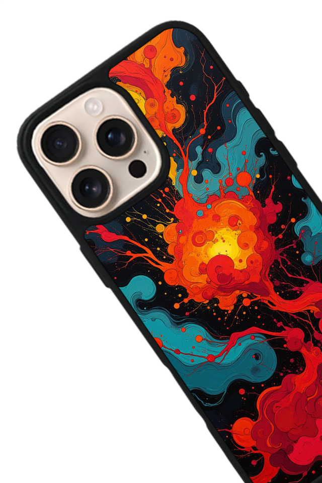 iPhone 15 Pro Max Uyumlu Abstract Tasarımlı Glossy Premium Kılıf