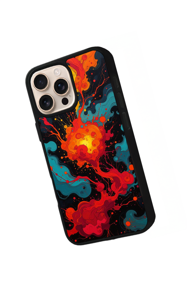 iPhone 15 Pro Max Uyumlu Abstract Tasarımlı Glossy Premium Kılıf