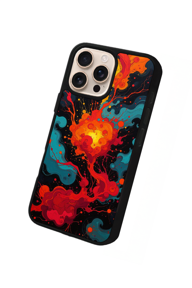 iPhone 15 Pro Max Uyumlu Abstract Tasarımlı Glossy Premium Kılıf
