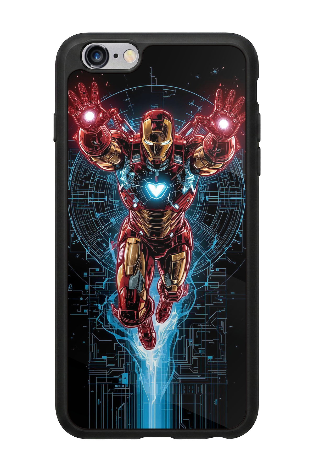 iPhone 6 Plus Uyumlu Iron Man ( Demir Adam ) Tasarımlı Glossy Premium Kılıf