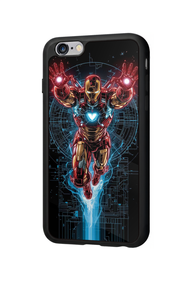iPhone 6 Plus Uyumlu Iron Man ( Demir Adam ) Tasarımlı Glossy Premium Kılıf