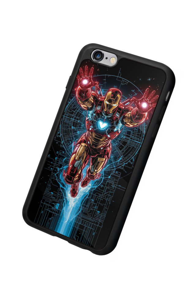 iPhone 6 Plus Uyumlu Iron Man ( Demir Adam ) Tasarımlı Glossy Premium Kılıf