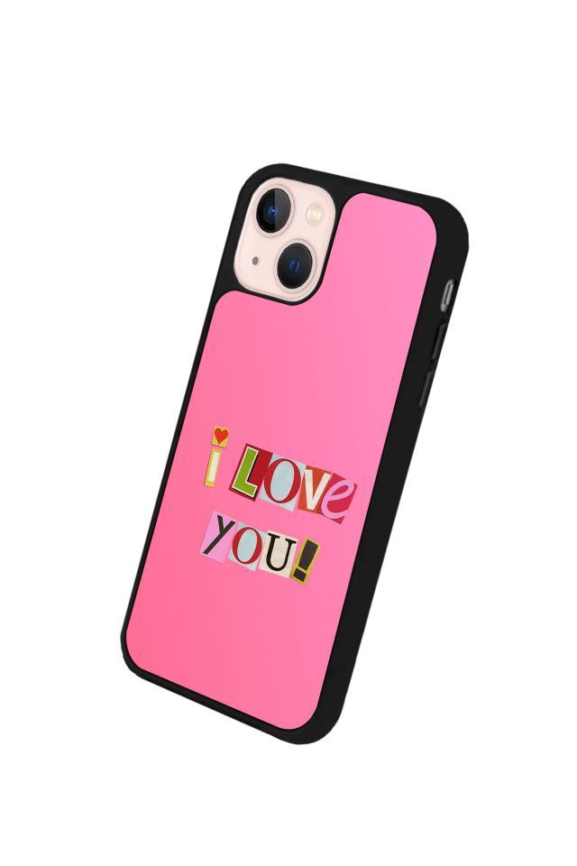 iPhone 15 Uyumlu Kalp Love Tasarımlı Glossy Premium Kılıf