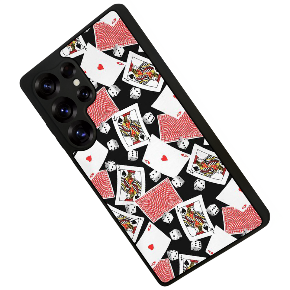 Samsung Galaxy S25 Ultra Uyumlu Kart Tasarımlı Glossy Premium Kılıf