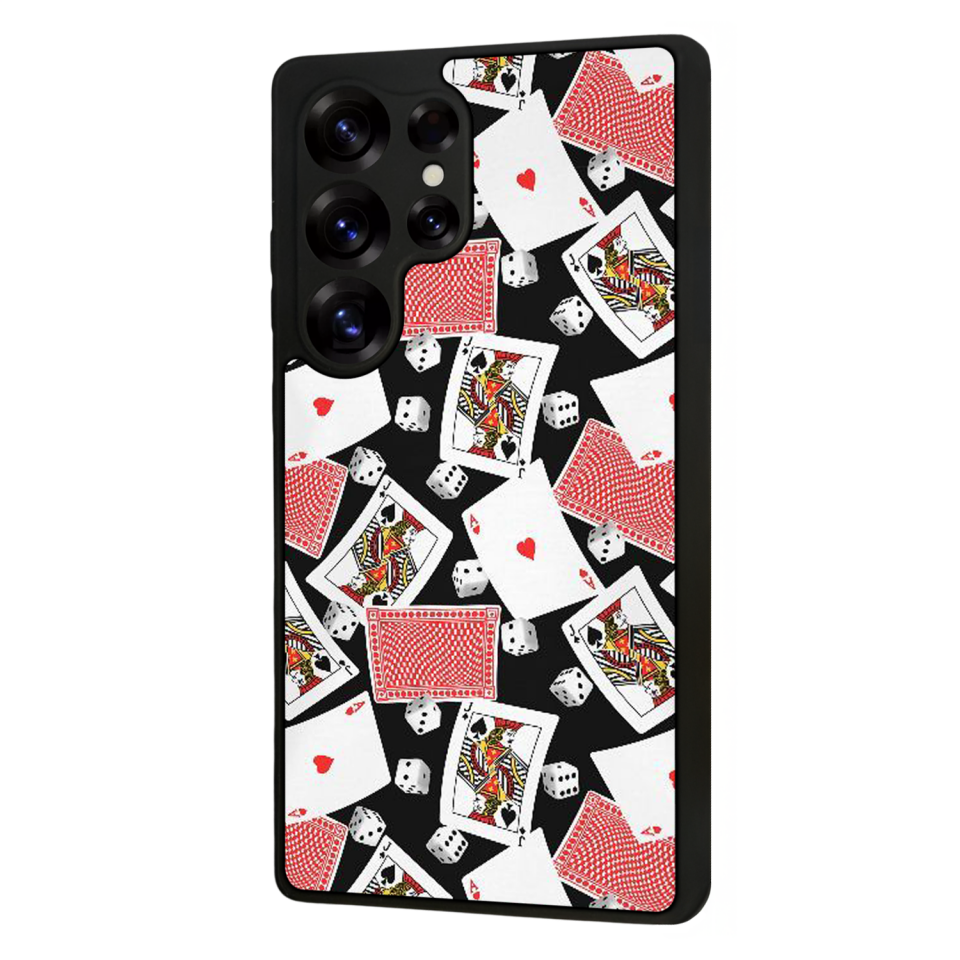 Samsung Galaxy S25 Ultra Uyumlu Kart Tasarımlı Glossy Premium Kılıf