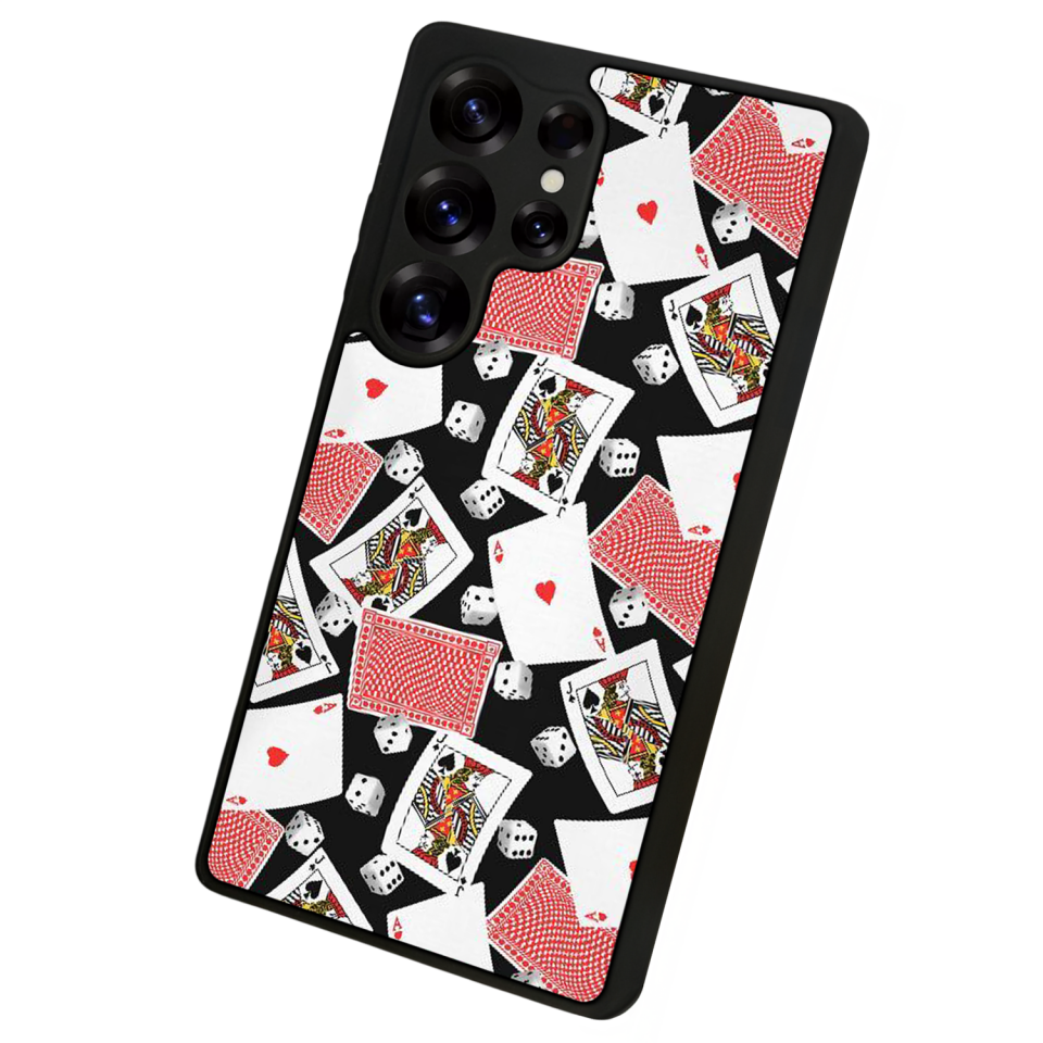Samsung Galaxy S25 Ultra Uyumlu Kart Tasarımlı Glossy Premium Kılıf