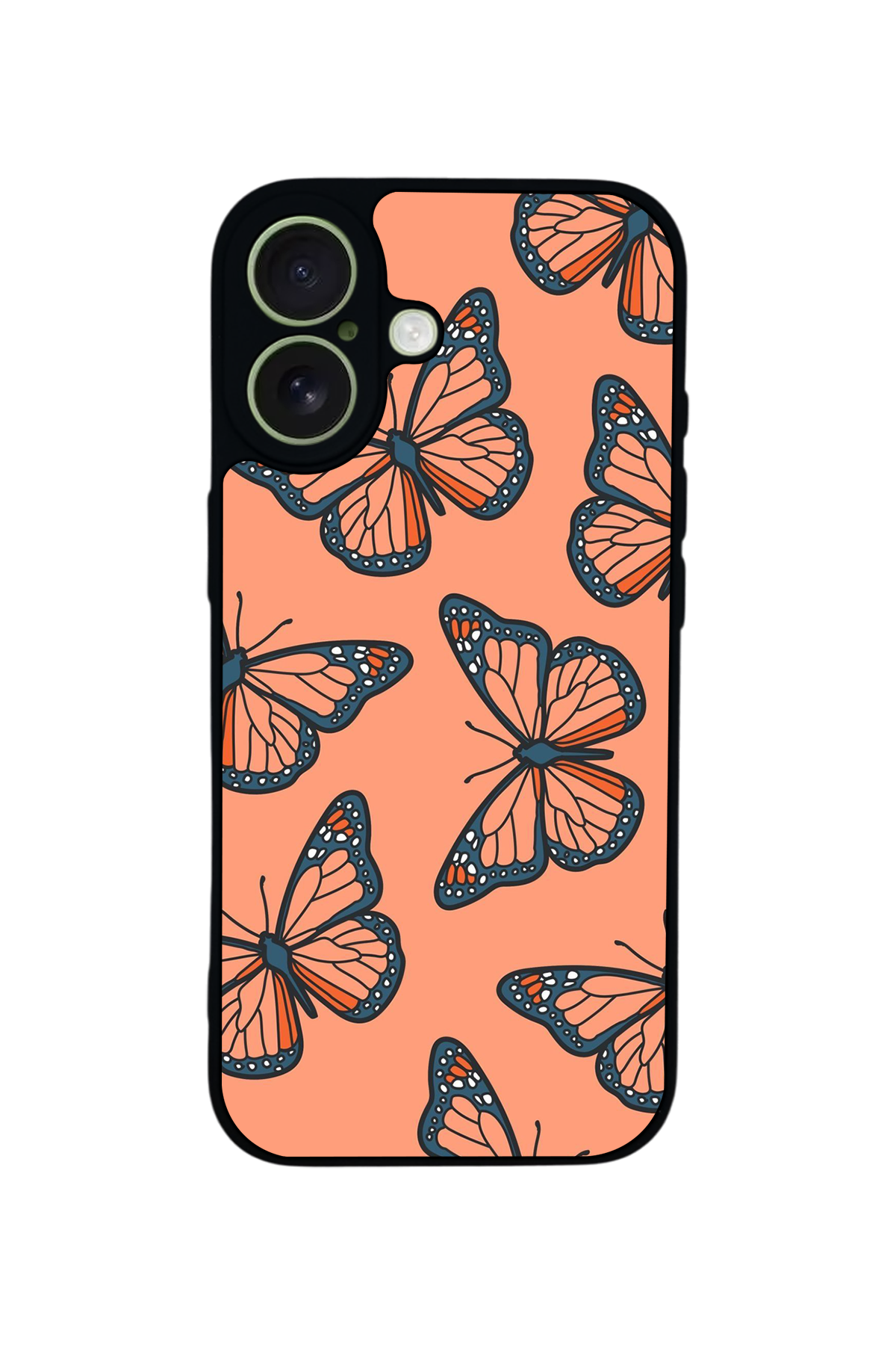 iPhone 17 Uyumlu Kelebek Tasarımlı Glossy Premium Kılıf