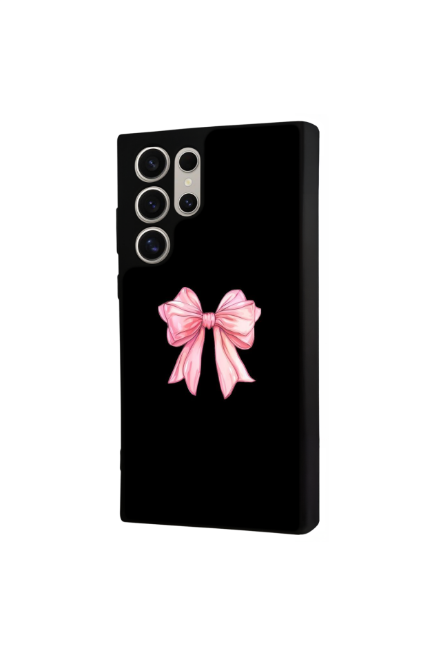 Samsung Galaxy S22 Ultra Uyumlu Kurdele Tasarımlı Glossy Premium Kılıf