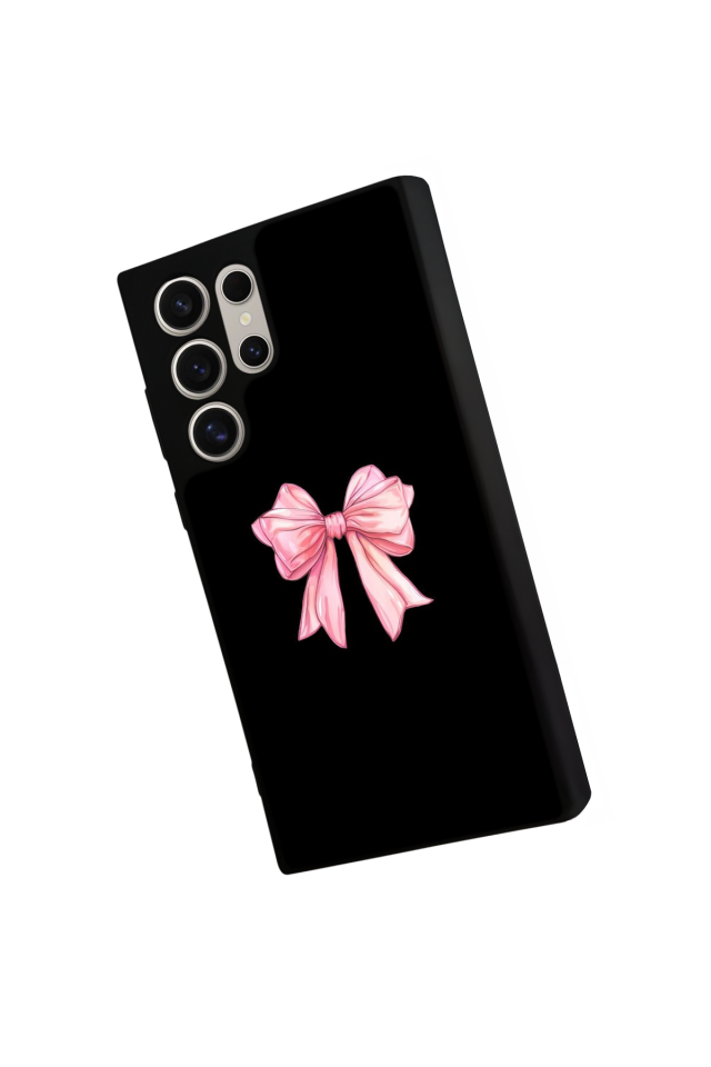 Samsung Galaxy S22 Ultra Uyumlu Kurdele Tasarımlı Glossy Premium Kılıf