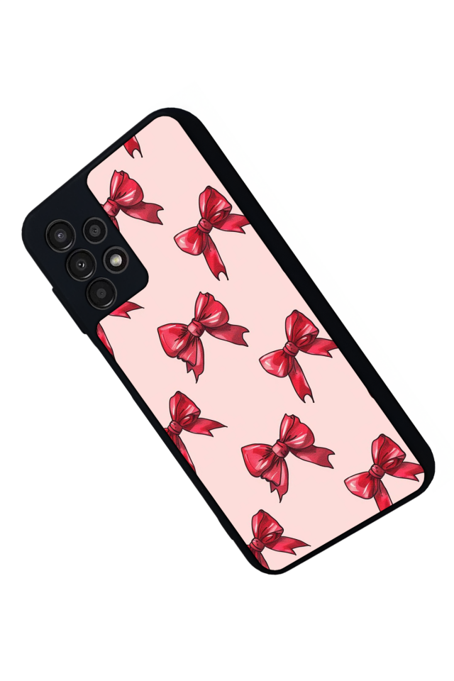 Samsung Galaxy A23 Uyumlu Kurdele Tasarımlı Glossy Premium Kılıf
