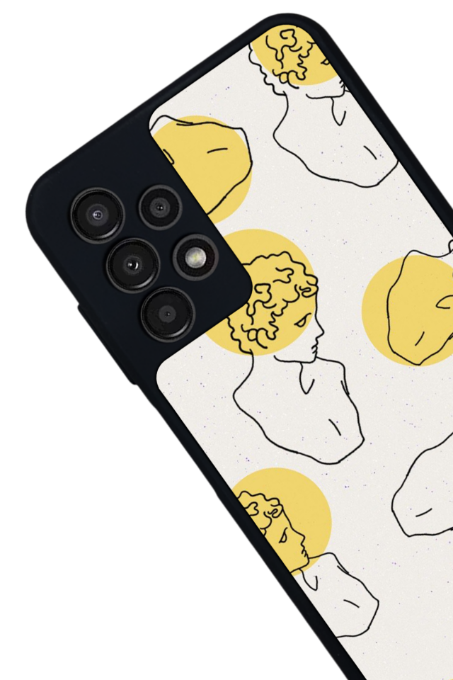 Samsung Galaxy A13 Uyumlu Line Art Tasarımlı Glossy Premium Kılıf