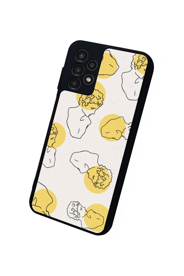 Samsung Galaxy A13 Uyumlu Line Art Tasarımlı Glossy Premium Kılıf