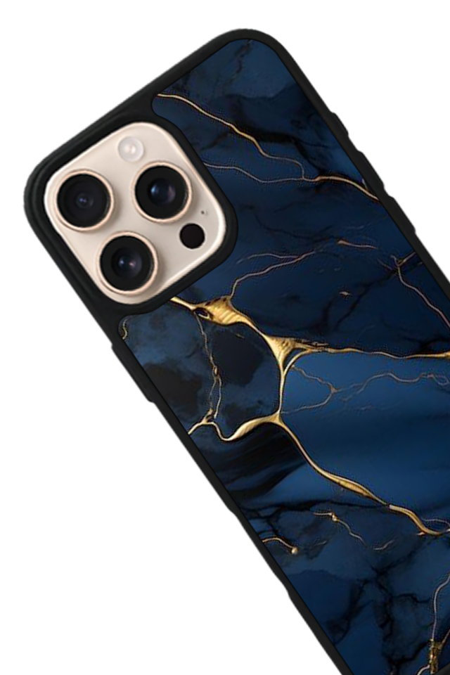 iPhone 14 Pro Max Uyumlu Mermer Marble Tasarımlı Glossy Premium Kılıf