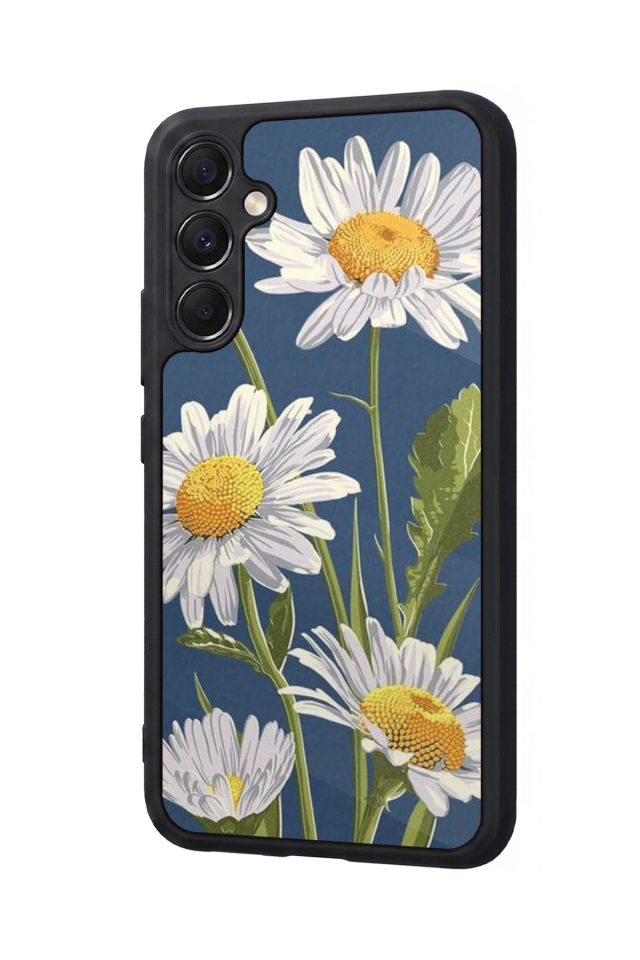 Samsung Galaxy A34 Uyumlu Papatya Tasarımlı Glossy Premium Kılıf