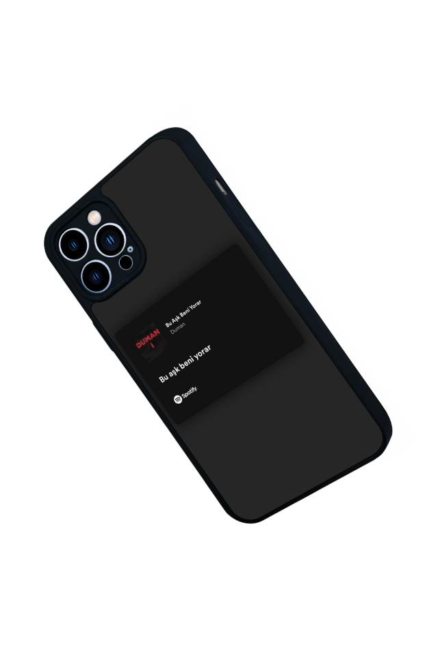 iPhone 13 Pro Max Uyumlu Sarki Sozleri Tasarımlı Glossy Premium Kılıf