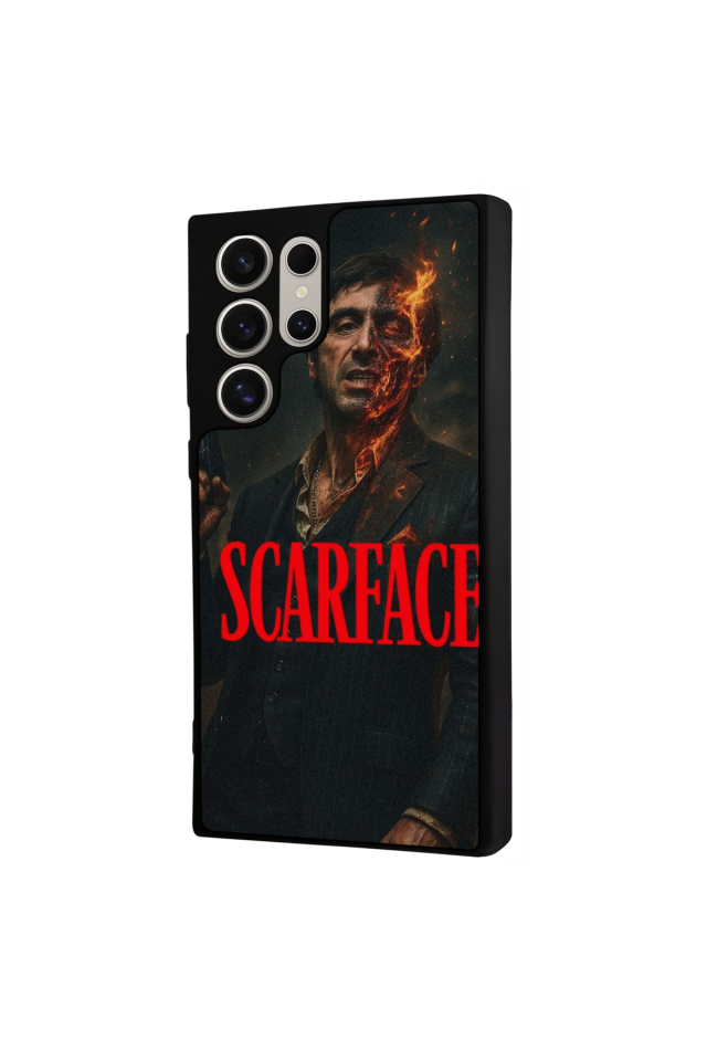 Samsung Galaxy S23 Ultra Uyumlu Scarface Tasarımlı Glossy Premium Kılıf