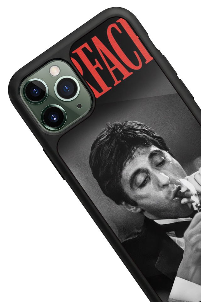 iPhone 11 Pro Uyumlu Scarface Tasarımlı Glossy Premium Kılıf
