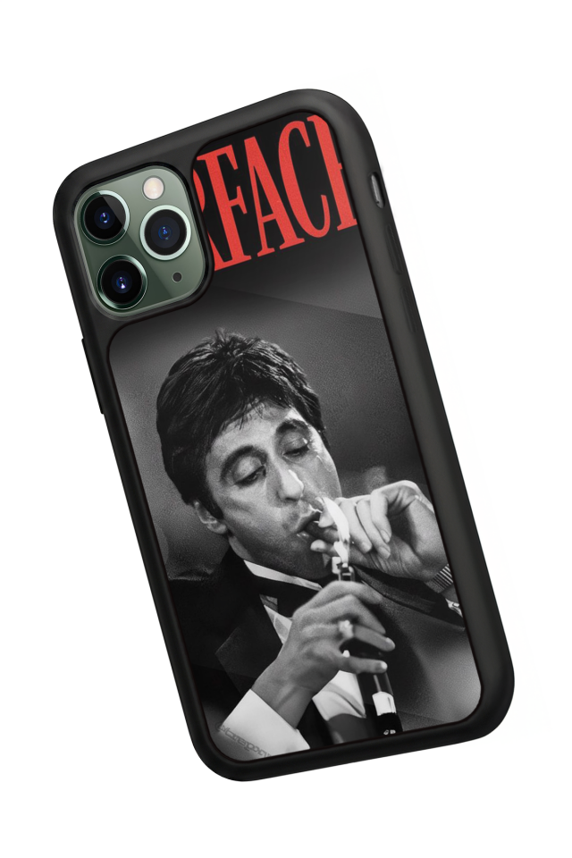 iPhone 11 Pro Uyumlu Scarface Tasarımlı Glossy Premium Kılıf